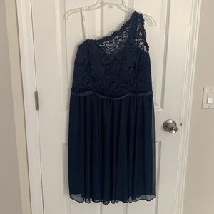 Plus Size Navy Bridesmaid Dress